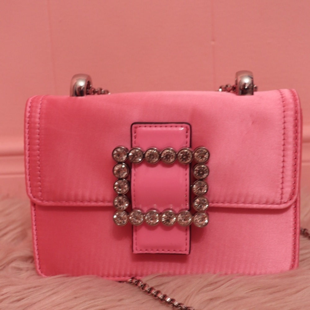 ALDO Pink Women's Bag with Rhinestone Buckle - Picture 3 of 6